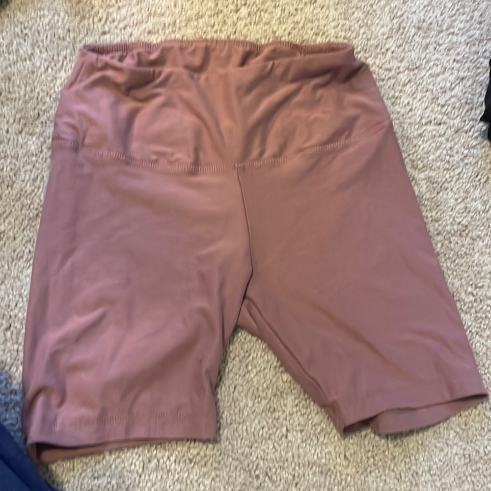 Pink biker shorts
